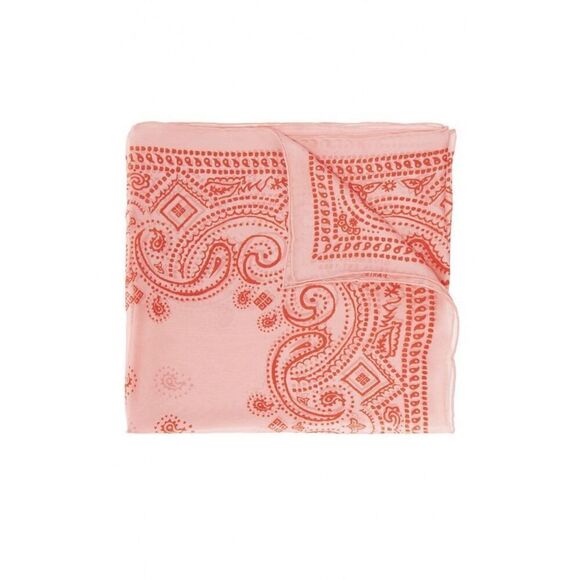 Givenchy NWT Bandana Print Silk Oblong Scarf in Pink - Picture 1 of 8